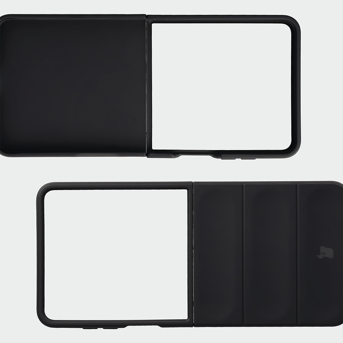 Wyżłobienia na pleckach i krawędzie w etui Bizon Case Tur do Galaxy Z Flip8
