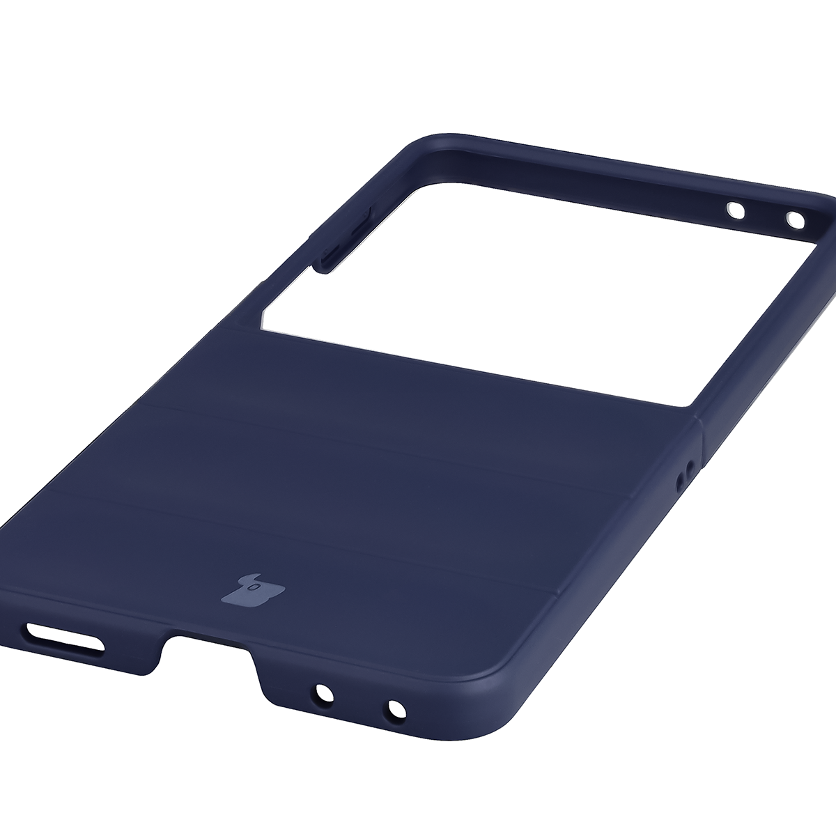 Precyzyjne wycięcia i kompatybilność z ładowaniem indukcyjnym w etui Bizon Case Tur do Galaxy Z Flip8