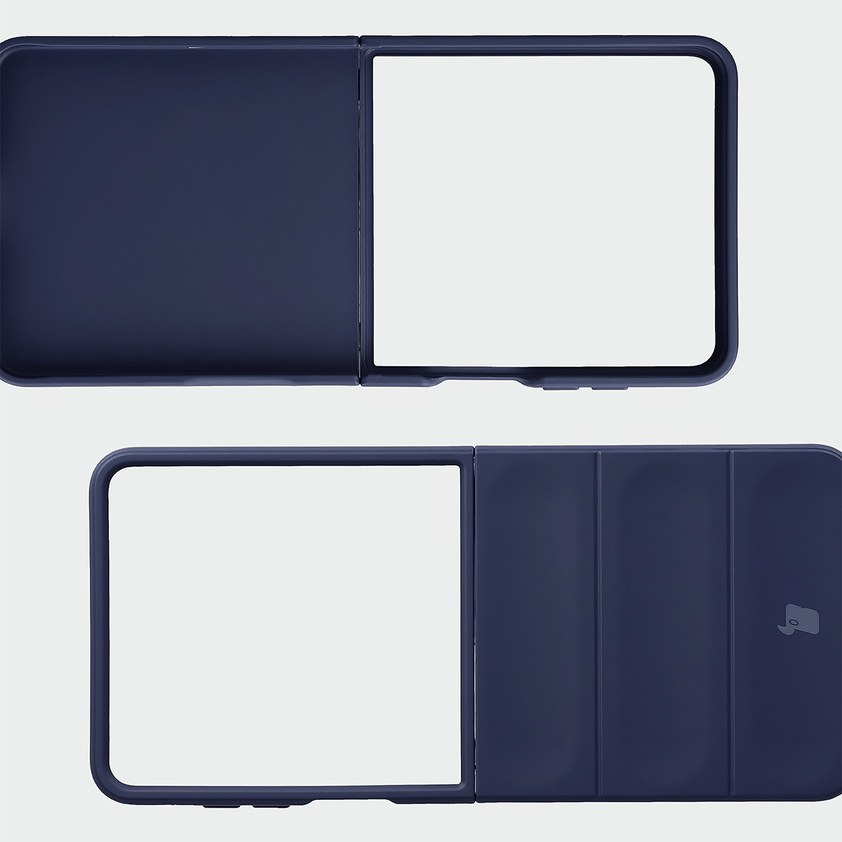 Wyżłobienia na pleckach i krawędzie w etui Bizon Case Tur do Galaxy Z Flip8