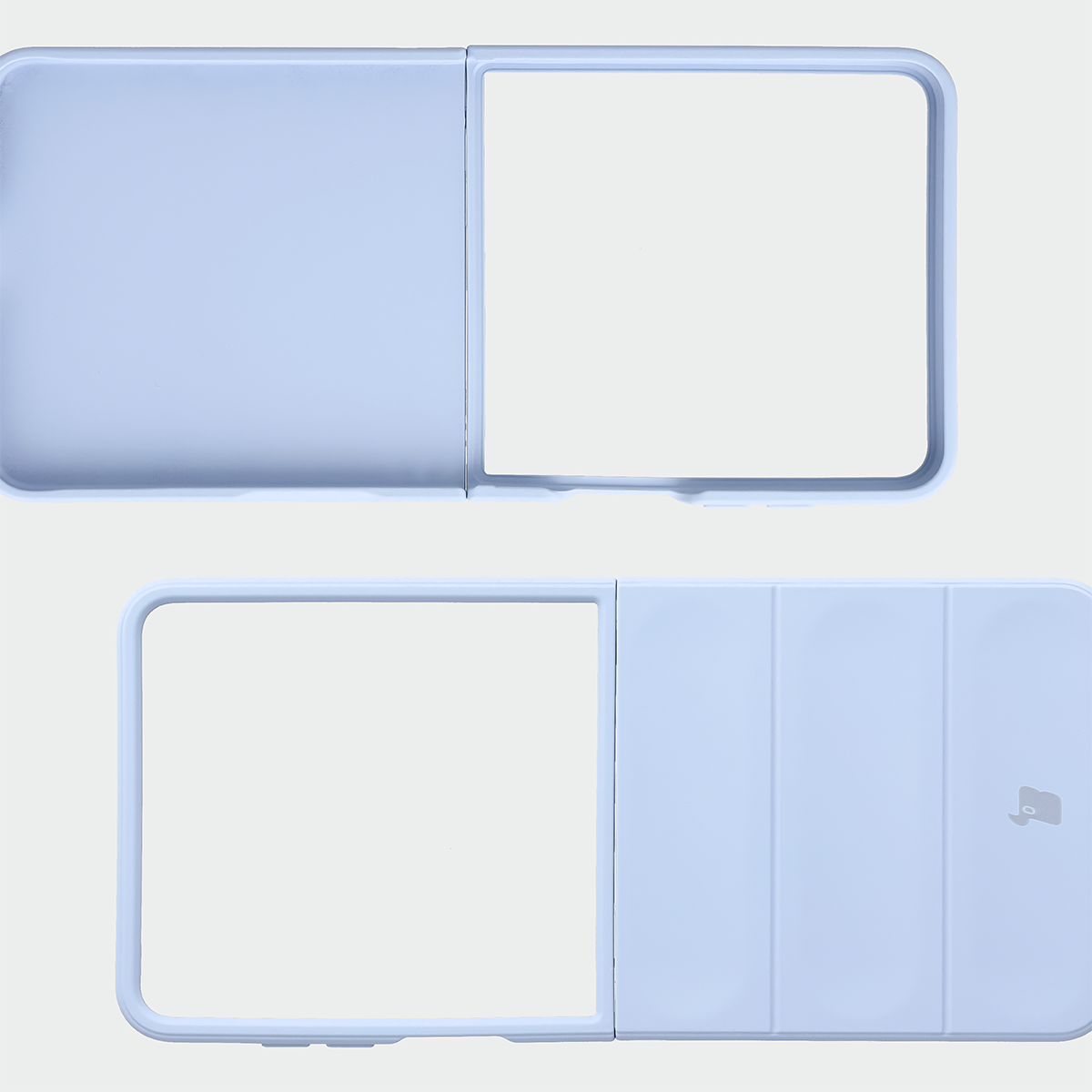 Wyżłobienia na pleckach i krawędzie w etui Bizon Case Tur do Galaxy Z Flip8