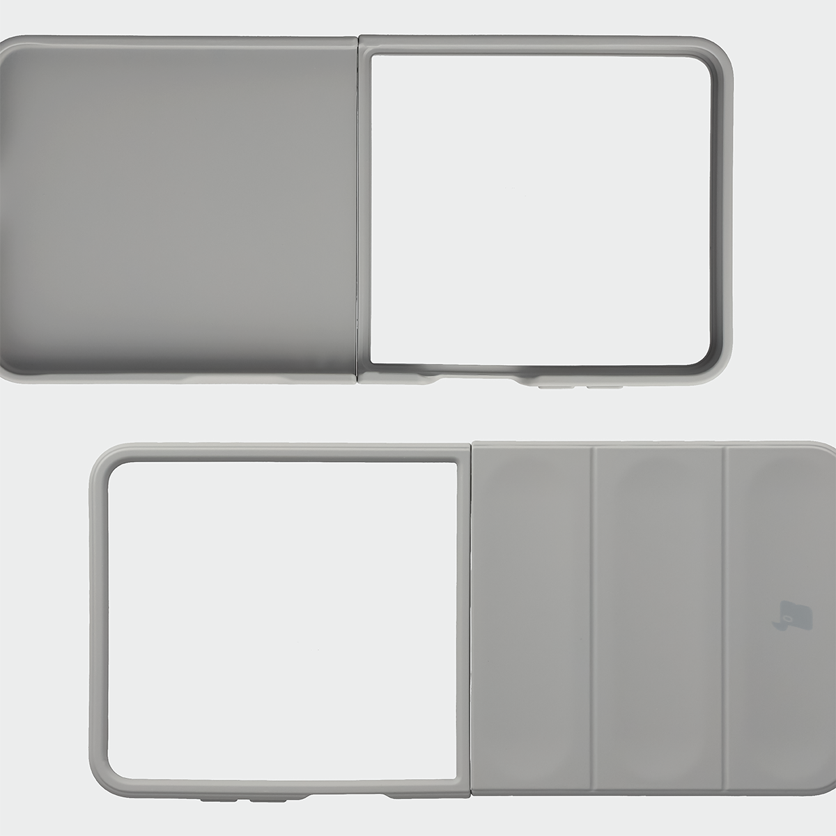 Wyżłobienia na pleckach i krawędzie w etui Bizon Case Tur do Galaxy Z Flip8