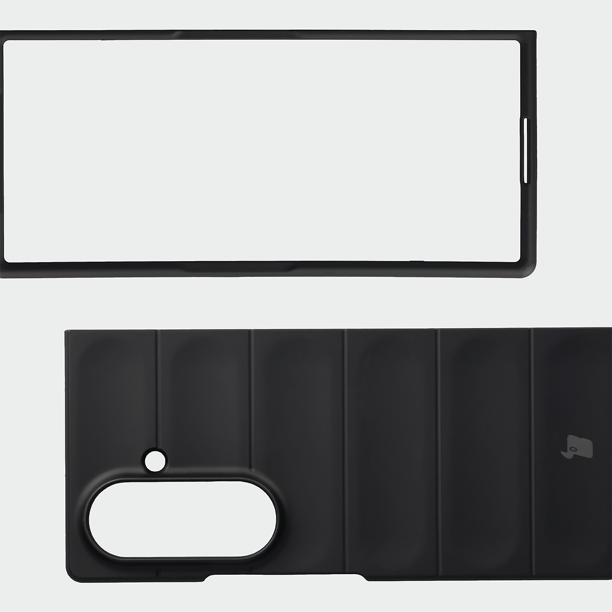 Wyściółka z mikrofibry, wyżłobienia na pleckach i wzmocnione narożniki w etui Bizon Case Tur do Galaxy Z Fold8 Ultra