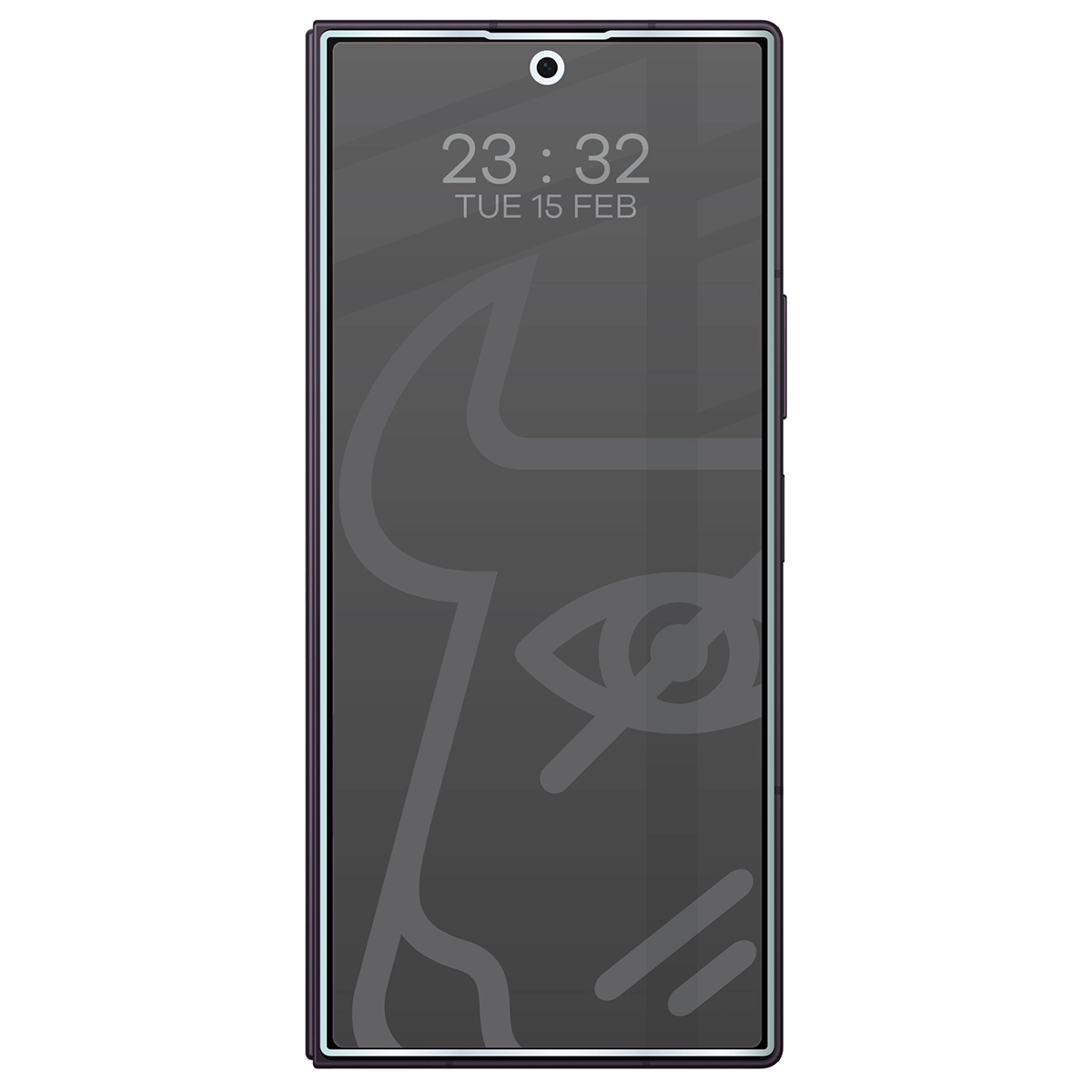 Wizualizacja szkła Hybrid Shadow nałożonego na telefon Samsung Galaxy Z Fold8 Ultra