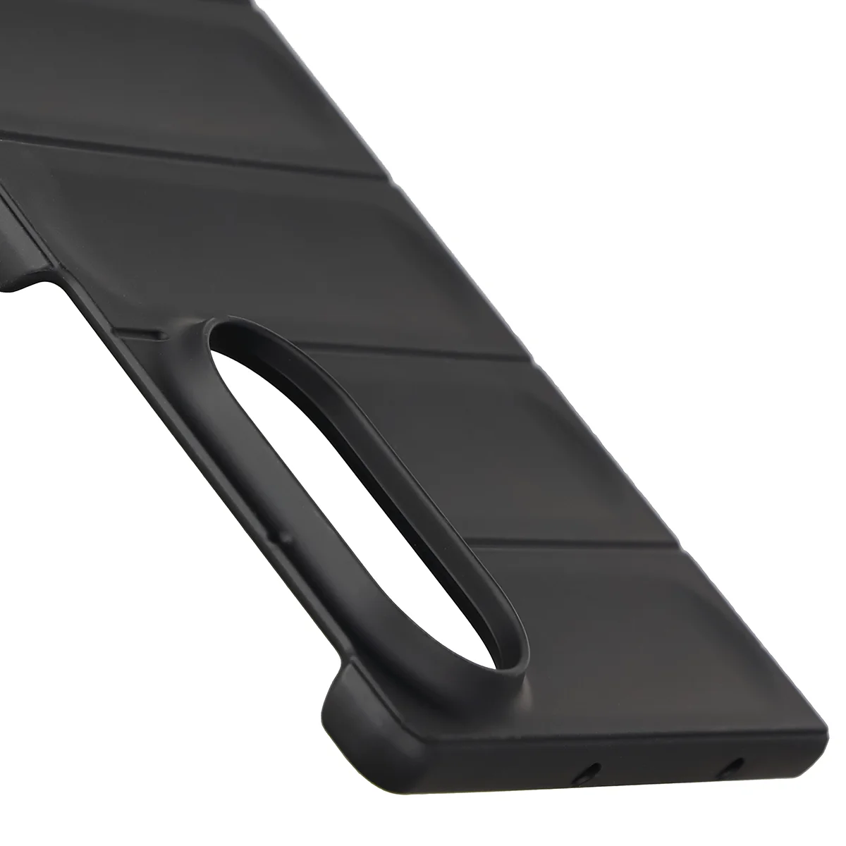 Teksturowane boki i podwyższone krawędzie ekranu i aparatu w etui Bizon Case Tur do Galaxy Z Fold8