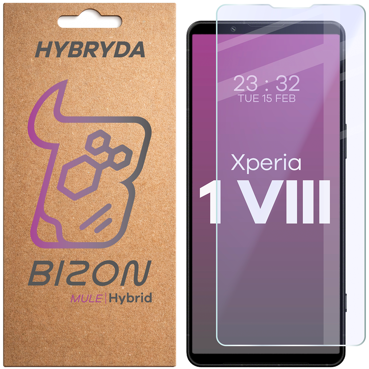 Szkło hybrydowe na ekran Bizon Hybrid Mule do Sony Xperia 1 VIII