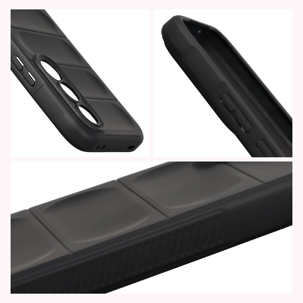 Podwyższone krawędzie i antypoślizgowa powierzchnia w etui Bizon Case Tur do Vivo V70 FE 5G