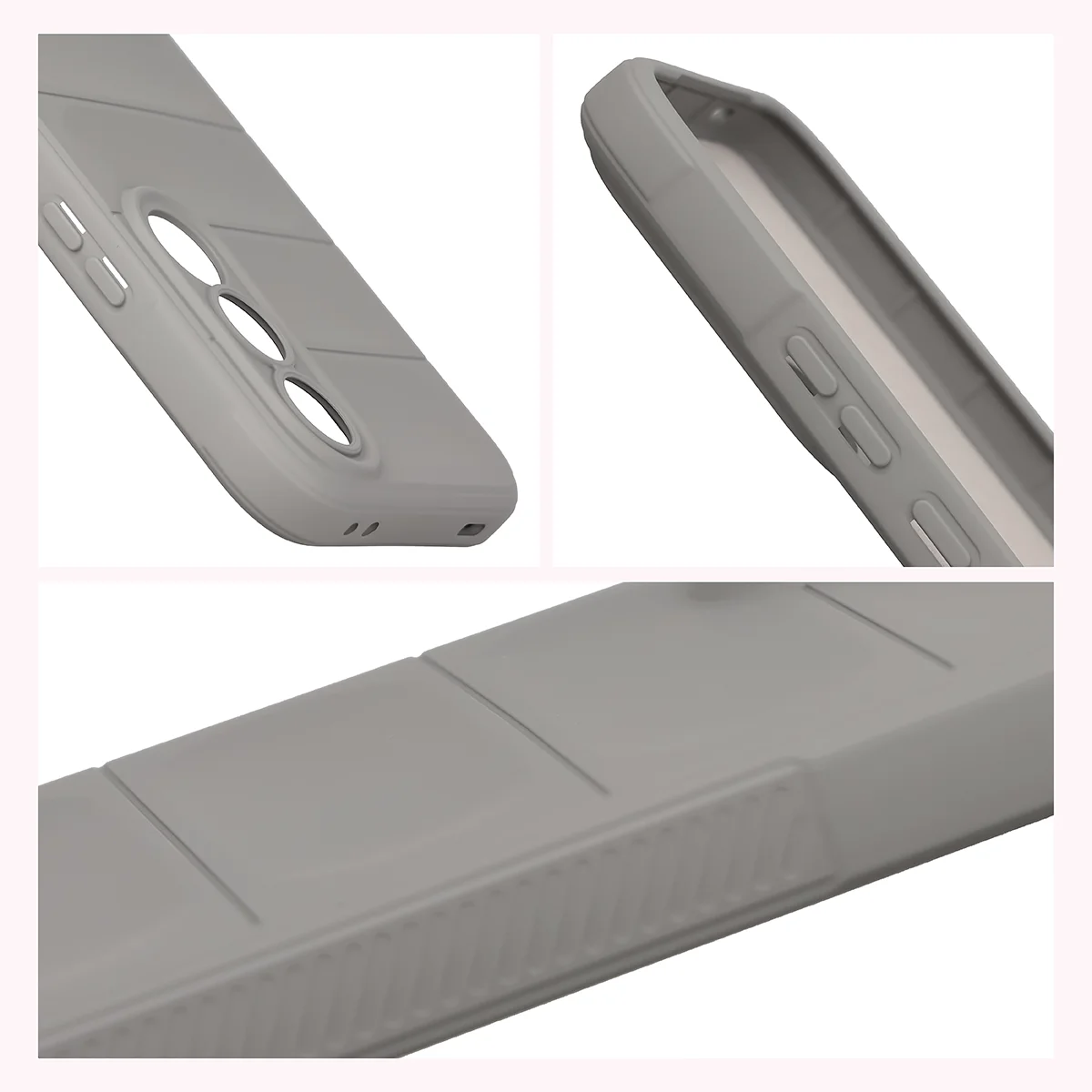 Podwyższone krawędzie i antypoślizgowa powierzchnia w etui Bizon Case Tur do Vivo V70 FE 5G