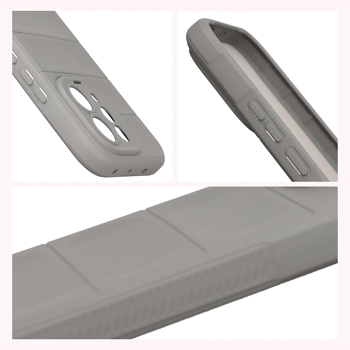 Podwyższone krawędzie i antypoślizgowa powierzchnia w etui Bizon Case Tur do Vivo V70 5G