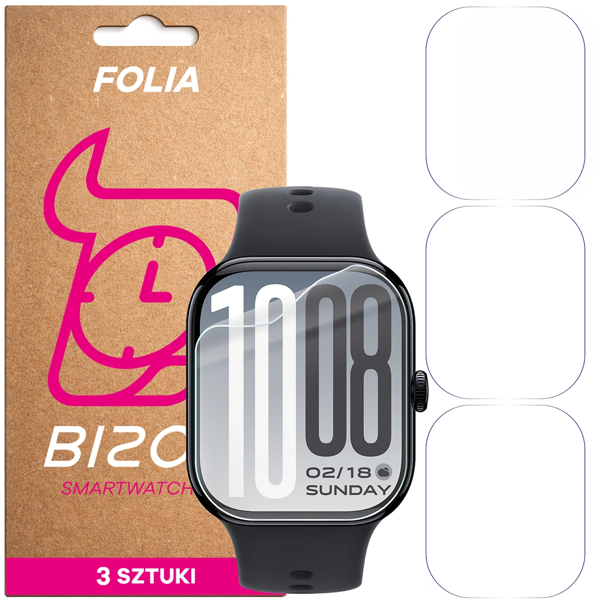 Folia hydrożelowa Bizon Watch Film HydroFlex dla Vivo Watch GT 2