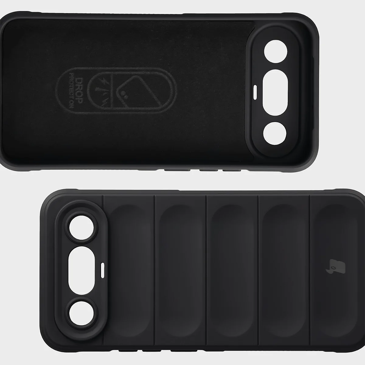 Wyściółka z mikrofibry, wyżłobienia na pleckach i wzmocnione narożniki w etui Bizon Case Tur do Vivo X300 FE