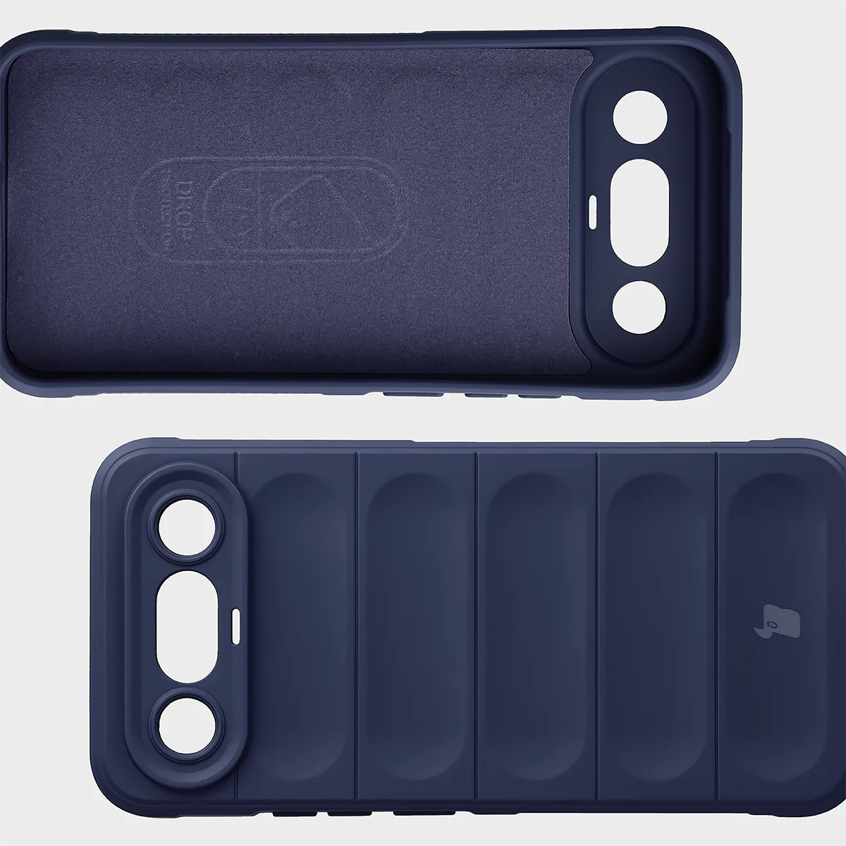 Wyściółka z mikrofibry, wyżłobienia na pleckach i wzmocnione narożniki w etui Bizon Case Tur do Vivo X300 FE