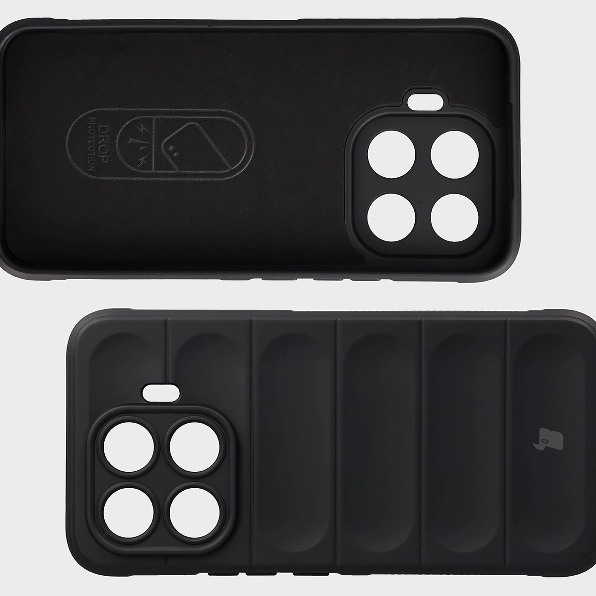 Wyściółka z mikrofibry, wyżłobienia na pleckach i wzmocnione narożniki w etui Bizon Case Tur do Xiaomi 17T Pro