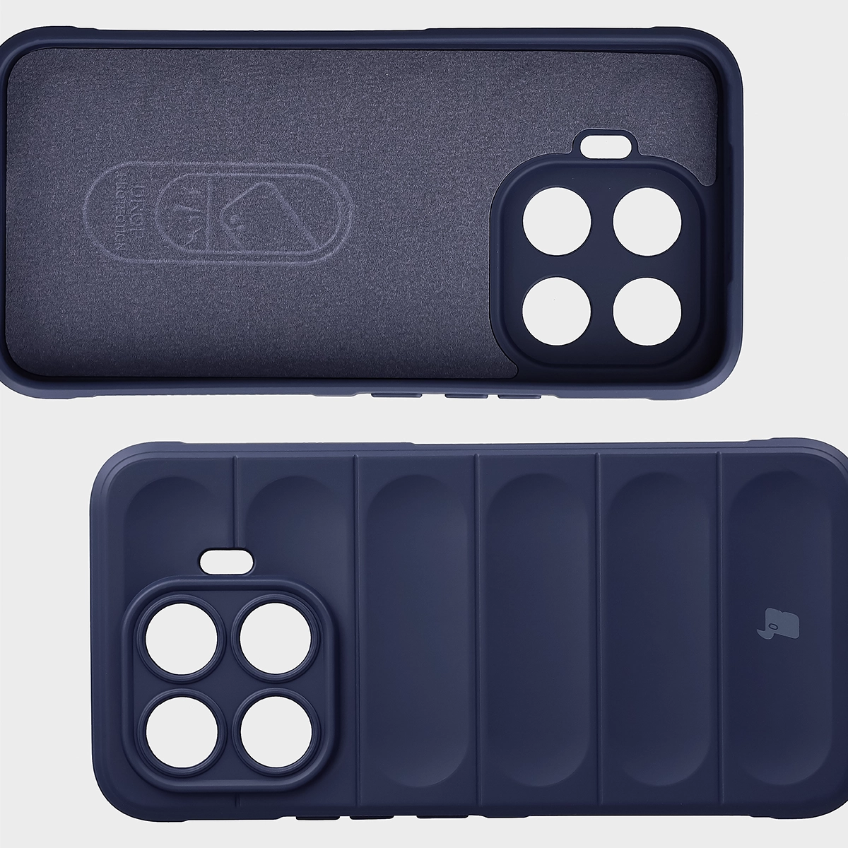 Wyściółka z mikrofibry, wyżłobienia na pleckach i wzmocnione narożniki w etui Bizon Case Tur do Xiaomi 17T Pro