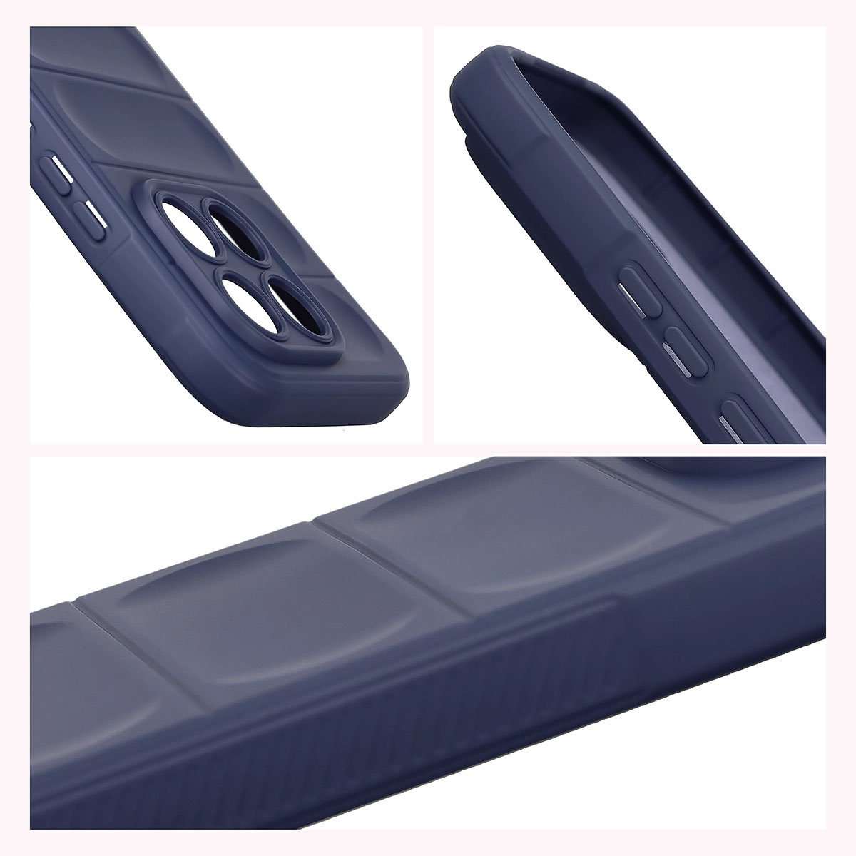 Teksturowane boki i podwyższone krawędzie ekranu i aparatu w etui Bizon Case Tur do Xiaomi 17T Pro