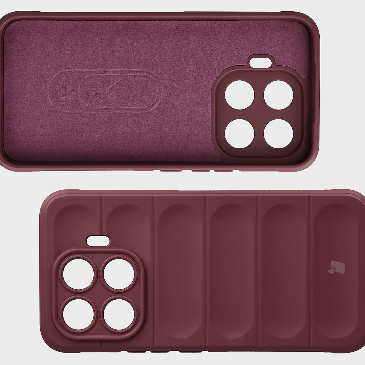 Wyściółka z mikrofibry, wyżłobienia na pleckach i wzmocnione narożniki w etui Bizon Case Tur do Xiaomi 17T Pro