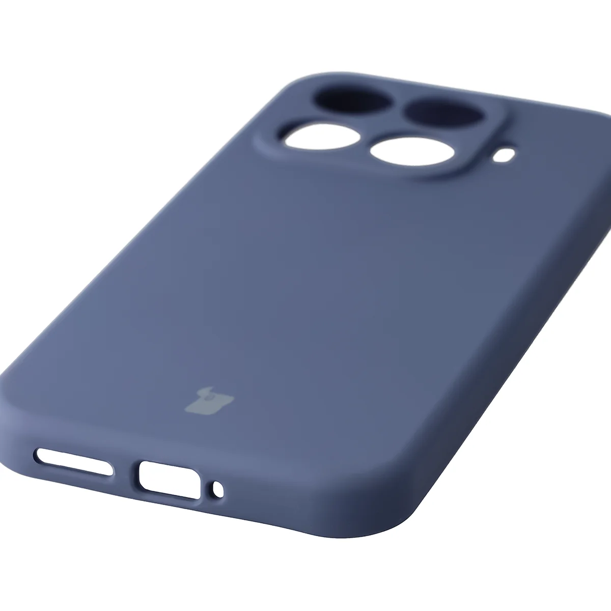Zbliżenie na precyzyjne wycięcia i możliwość ładowania indukcyjnego w etui Bizon Soft Case do Xiaomi 17T Pro