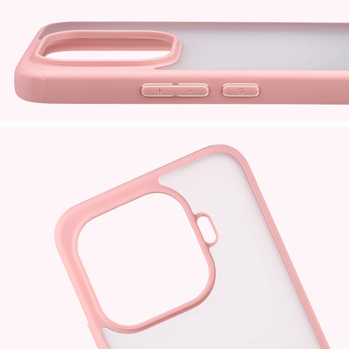 Pełne wycięcie i podwyższone krawędzie aparatu w etui Bizon Case Angelo do Xiaomi 17T