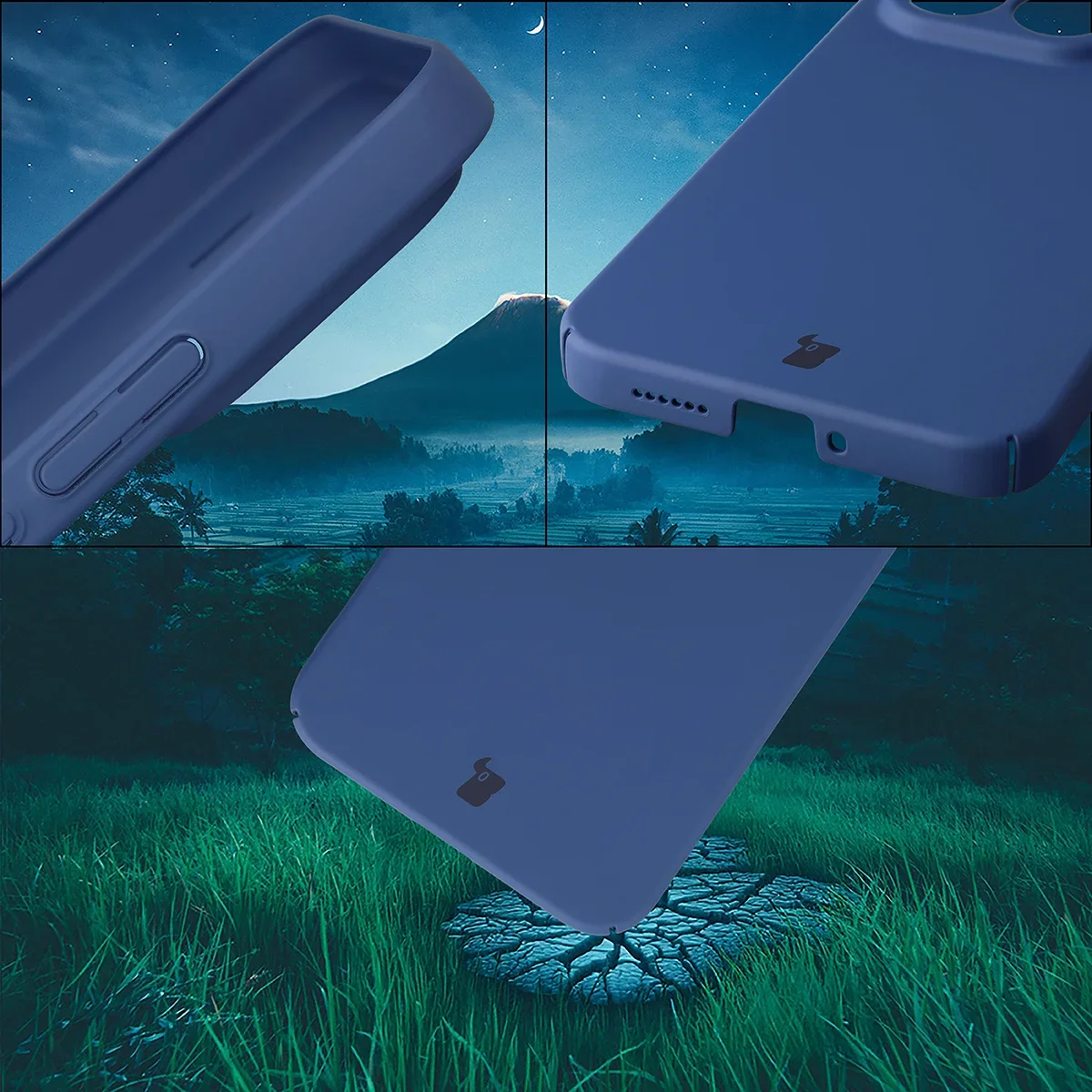 Zintegrowane osłony na przyciski, wycięcia i twardy materiał etui Bizon Case Łupka do Xiaomi 17T