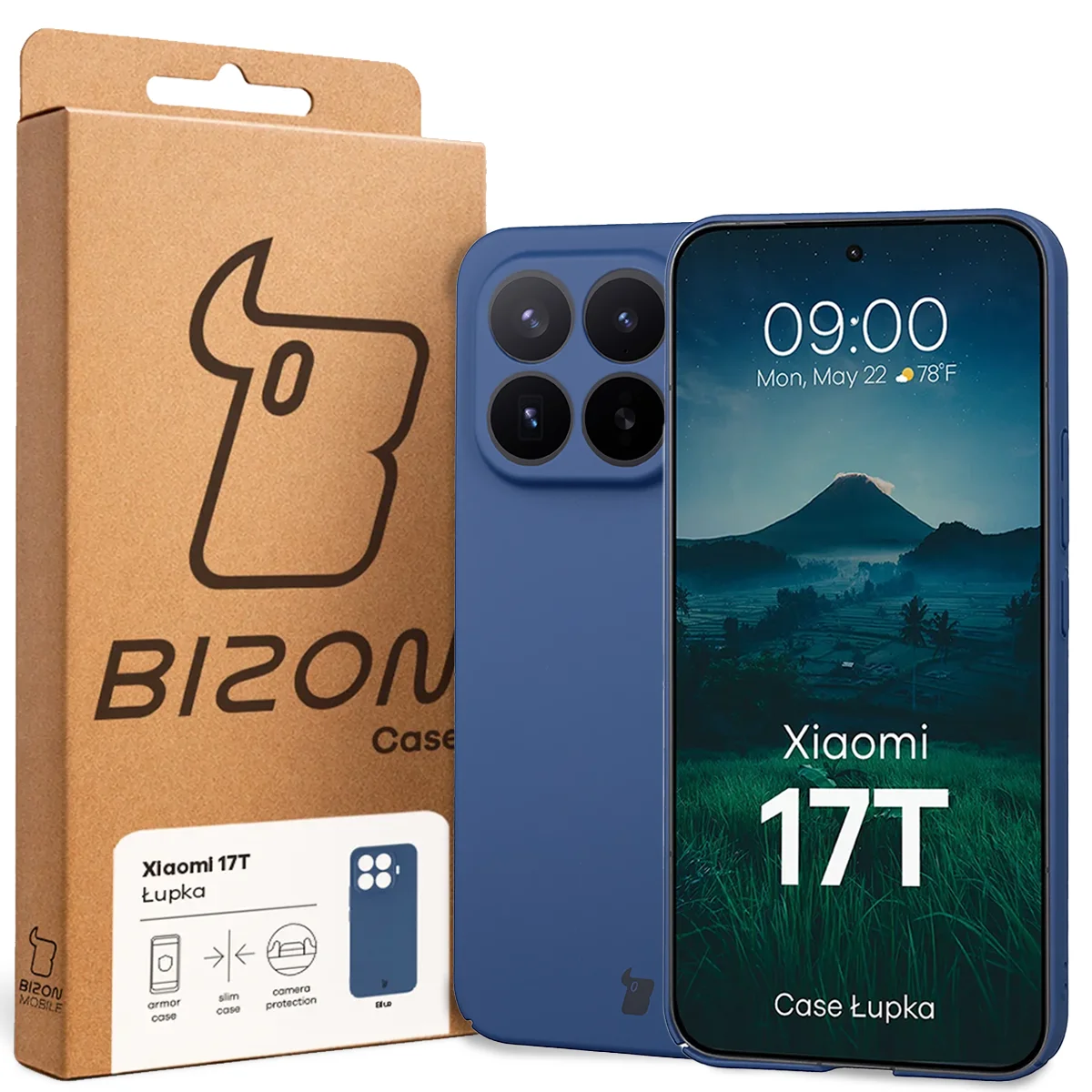 Etui Bizon Case Łupka do Xiaomi 17T