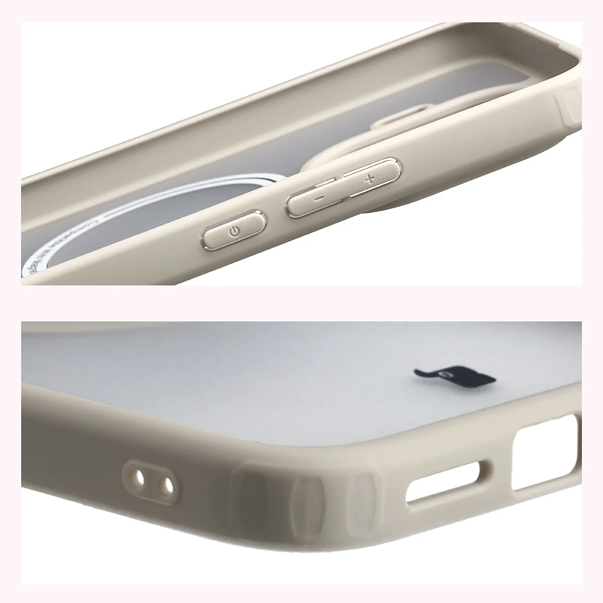 Wzmocnione narożniki i podwyższone ranty ekranu w etui Bizon Case MatteO do Xiaomi 17T