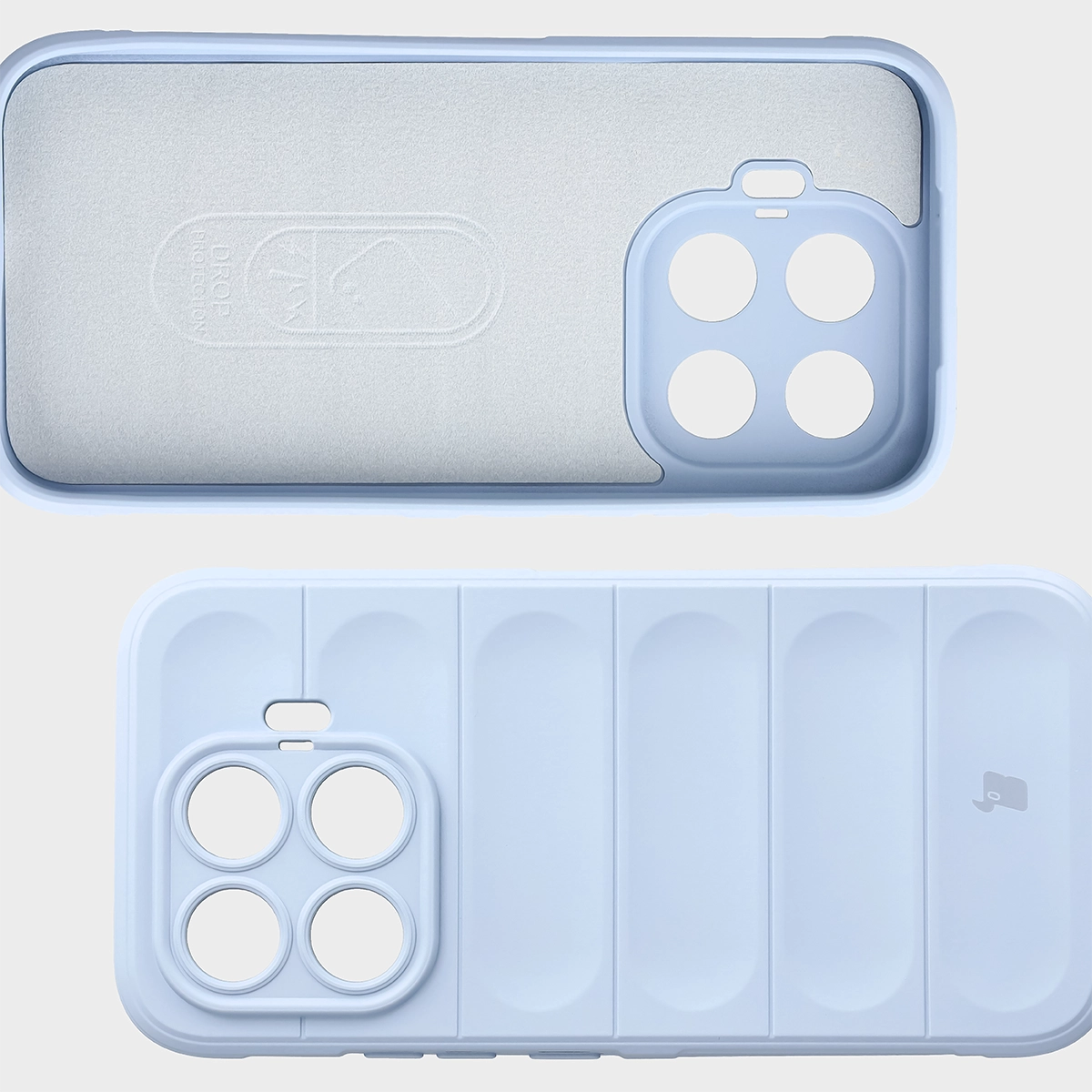 Wyściółka z mikrofibry, wyżłobienia na pleckach i wzmocnione narożniki w etui Bizon Case Tur do Xiaomi 17T