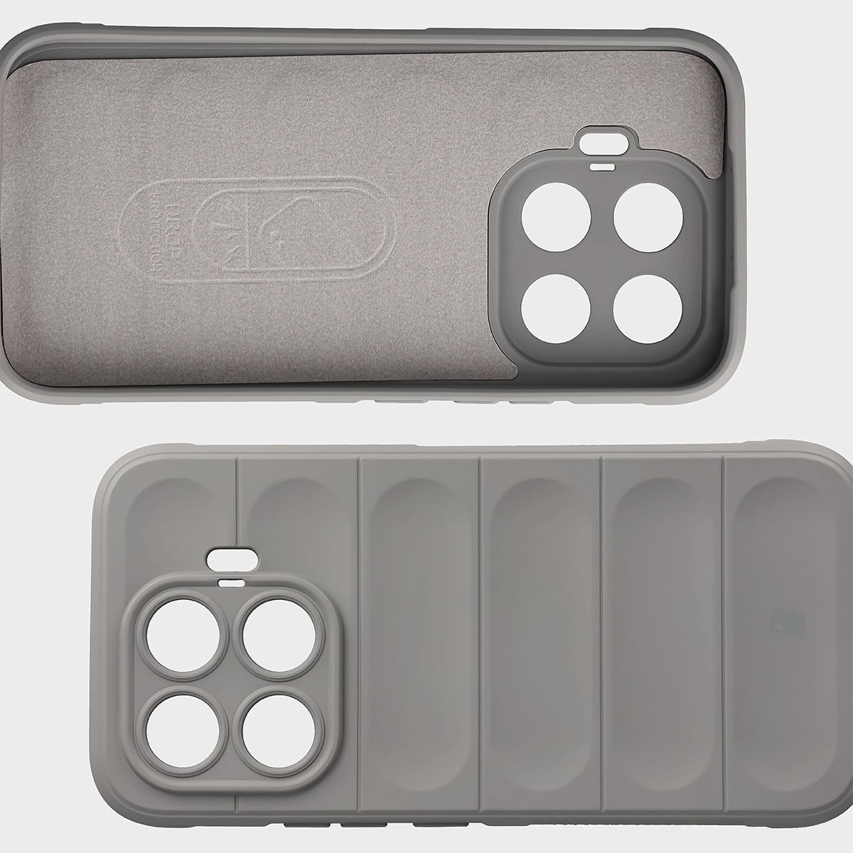 Wyściółka z mikrofibry, wyżłobienia na pleckach i wzmocnione narożniki w etui Bizon Case Tur do Xiaomi 17T