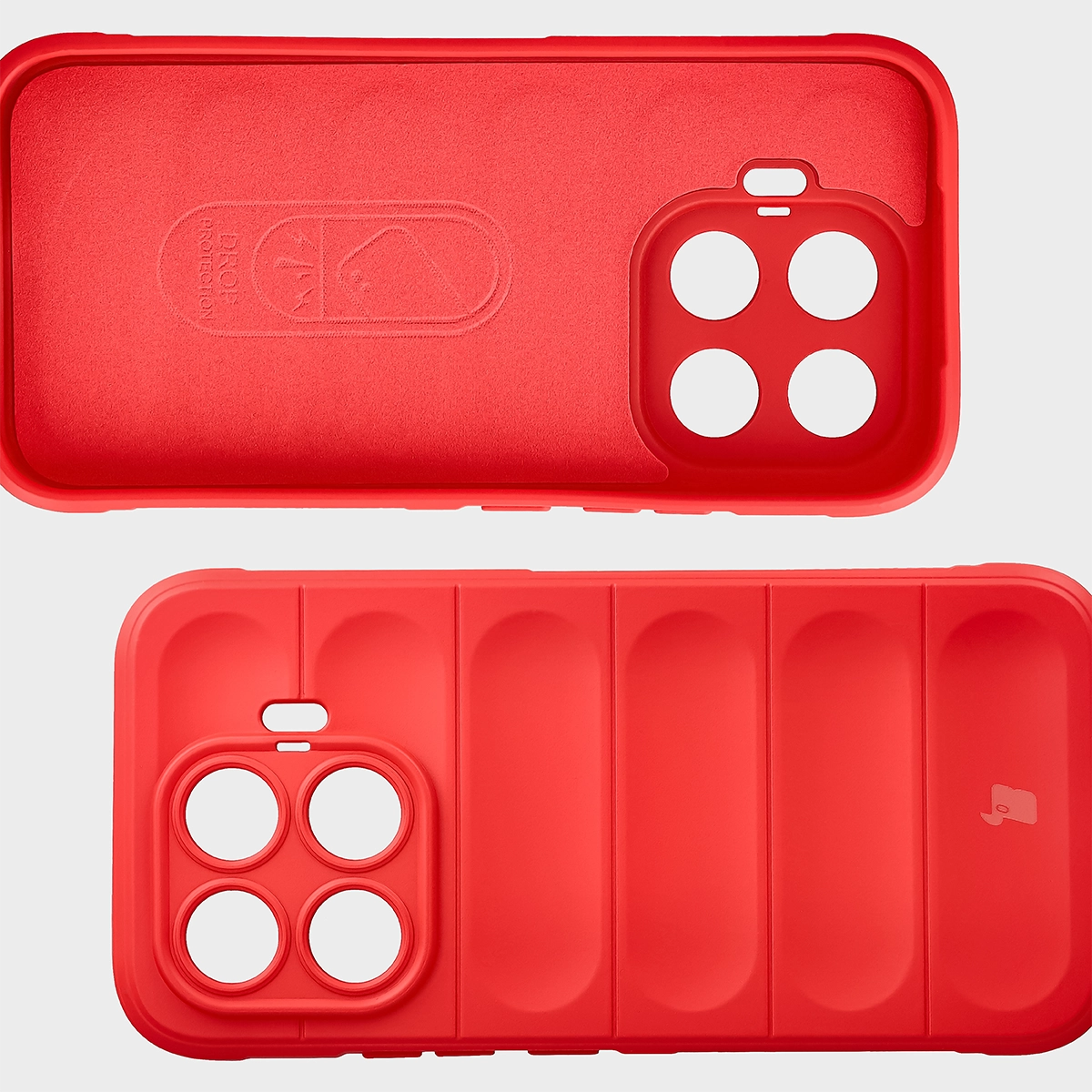 Wyściółka z mikrofibry, wyżłobienia na pleckach i wzmocnione narożniki w etui Bizon Case Tur do Xiaomi 17T