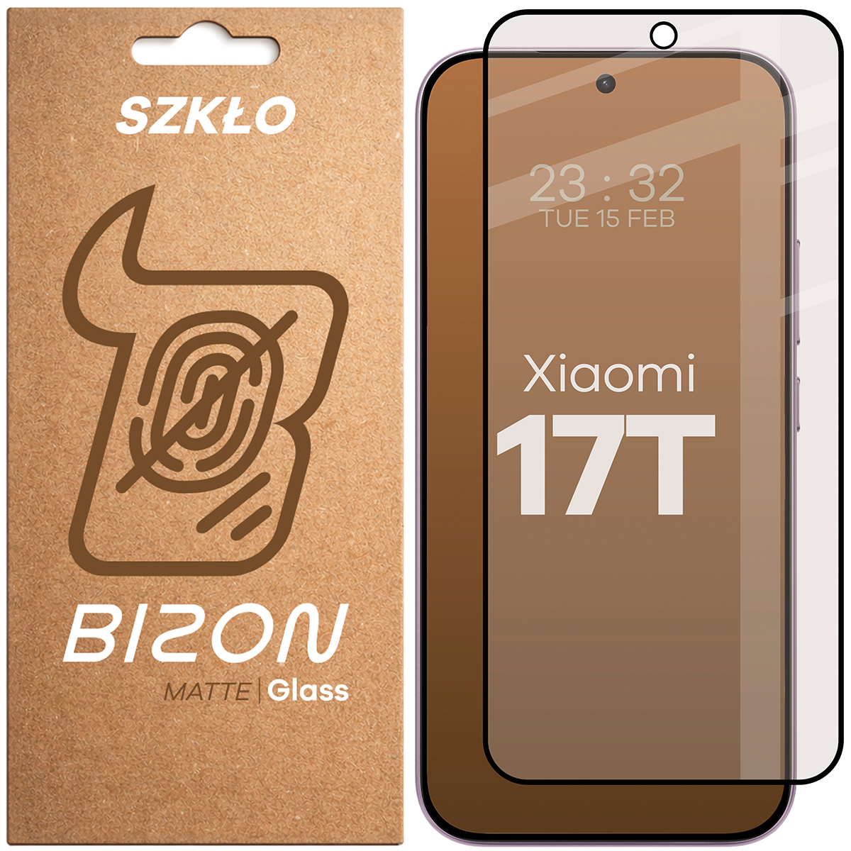 Szkło matowe na ekran Bizon Glass Matte do Xiaomi 17T, 1 sztuka