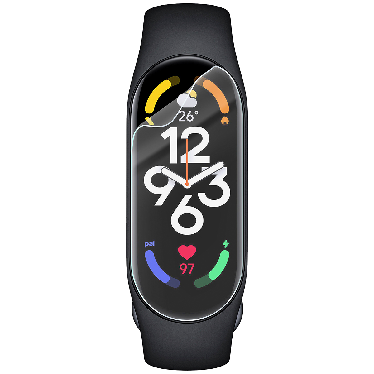 Folia hydrożelowa Bizon Watch Film HydroFlex do Xiaomi Mi Band 7 na zegarku