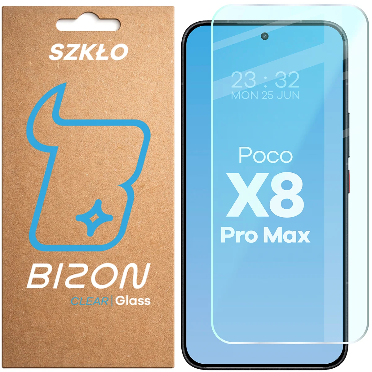 Szkło hartowane Bizon Glass Clear do Xiaomi POCO X8 Pro Max