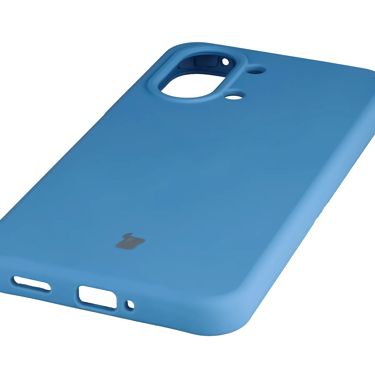 Zbliżenie na precyzyjne wycięcia i możliwość ładowania indukcyjnego w etui Bizon Soft Case do Xiaomi POCO X8 Pro Max