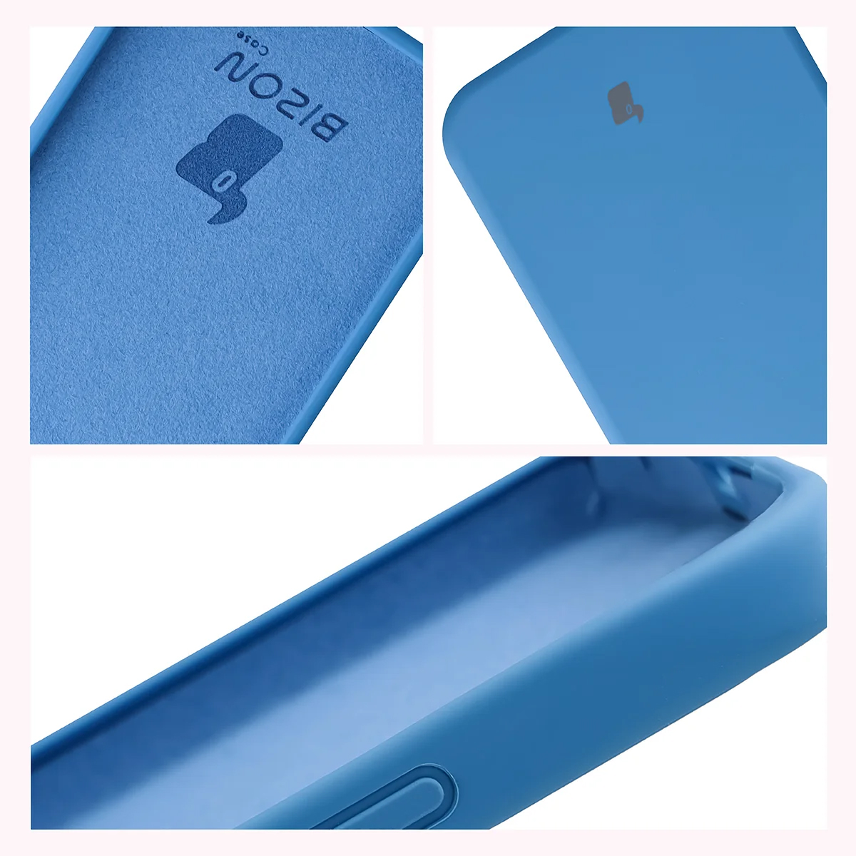 Konstrukcja etui Bizon Soft Case: zintegrowane osłony, podwyższone krawędzie i wyściółka z mikrofibry do Xiaomi POCO X8 Pro Max