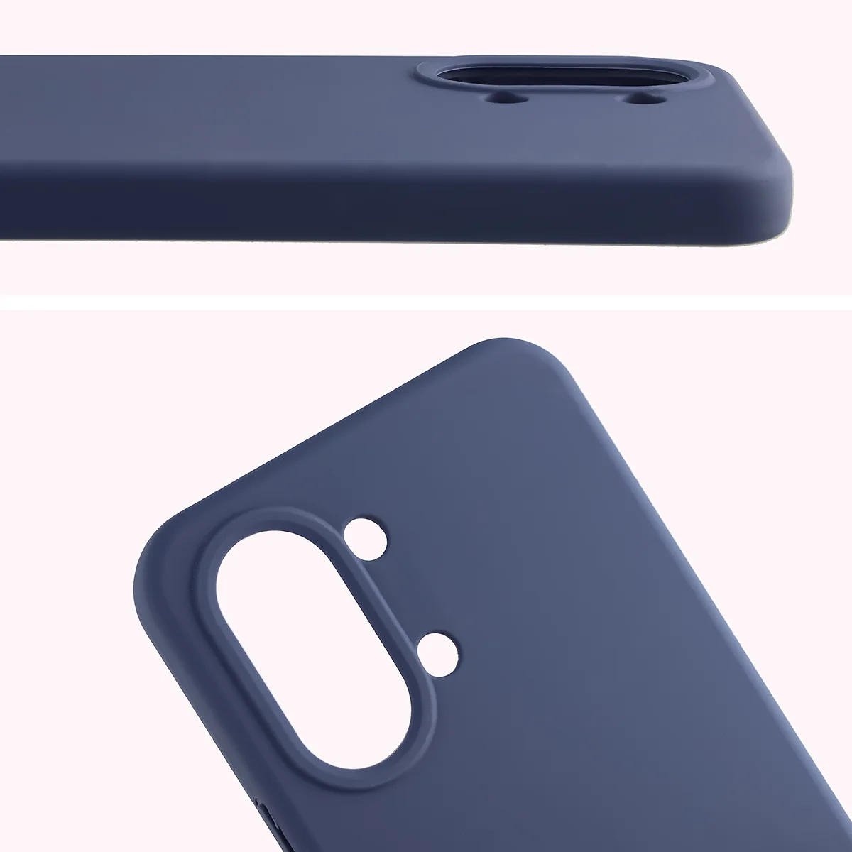 Zbliżenie na wycięcie na obiektywy w etui Bizon Soft Case do Xiaomi POCO X8 Pro Max