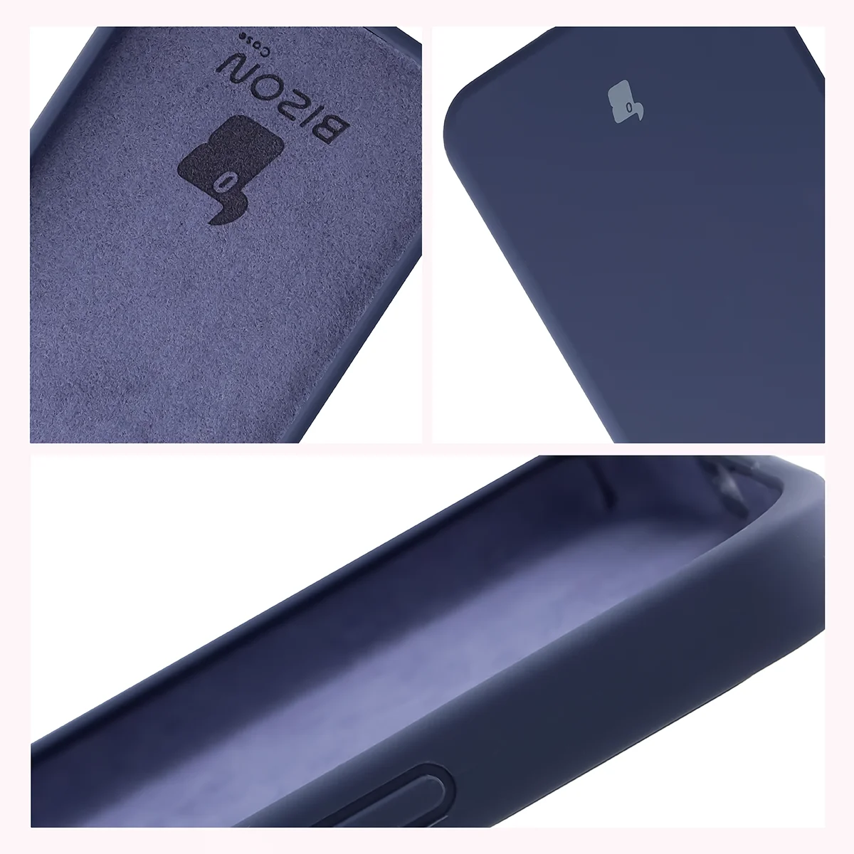 Konstrukcja etui Bizon Soft Case: zintegrowane osłony, podwyższone krawędzie i wyściółka z mikrofibry do Xiaomi POCO X8 Pro Max