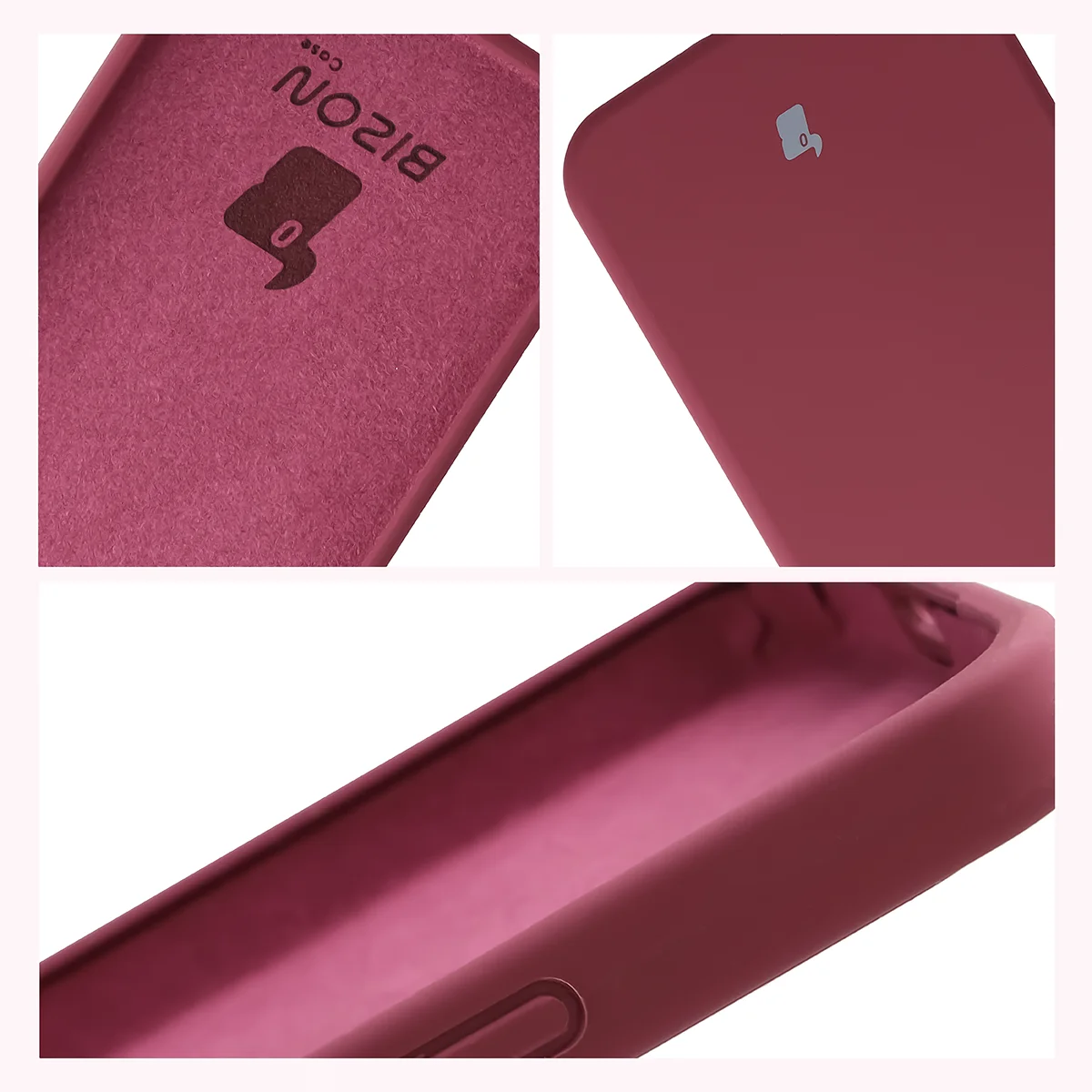Konstrukcja etui Bizon Soft Case: zintegrowane osłony, podwyższone krawędzie i wyściółka z mikrofibry do Xiaomi POCO X8 Pro Max