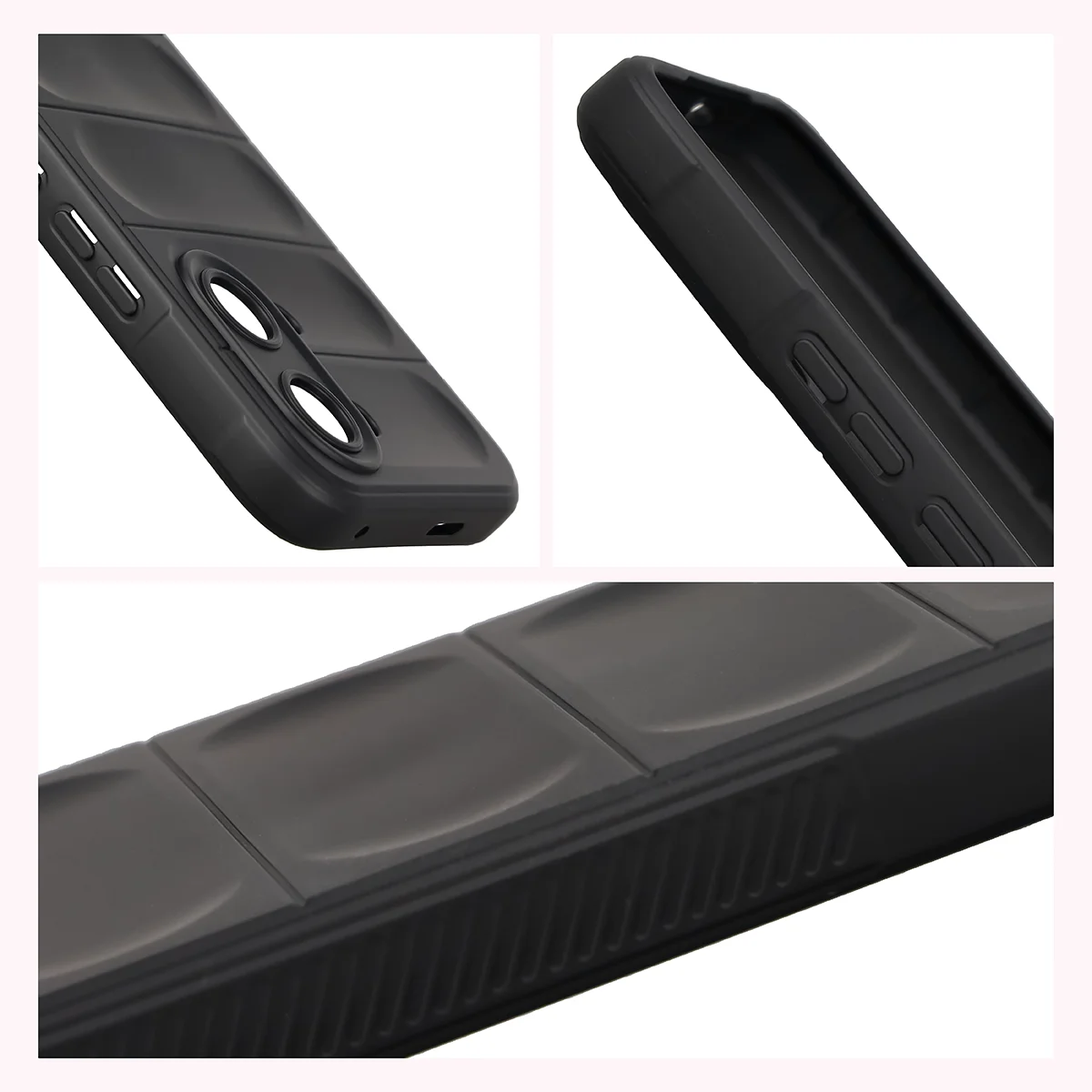 Podwyższone krawędzie i antypoślizgowa powierzchnia w etui Bizon Case Tur do Xiaomi POCO X8 Pro Max