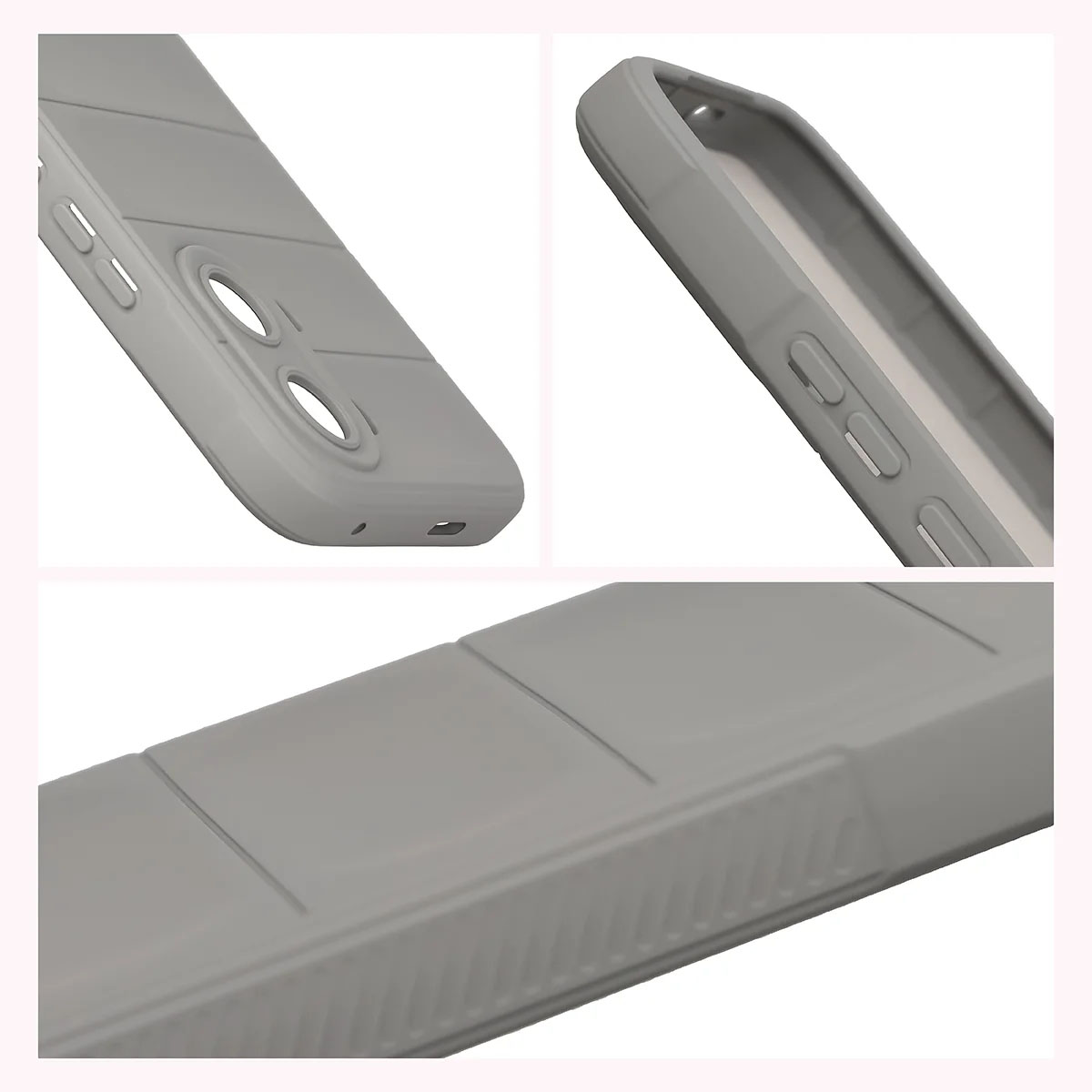 Podwyższone krawędzie i antypoślizgowa powierzchnia w etui Bizon Case Tur do Xiaomi POCO X8 Pro Max