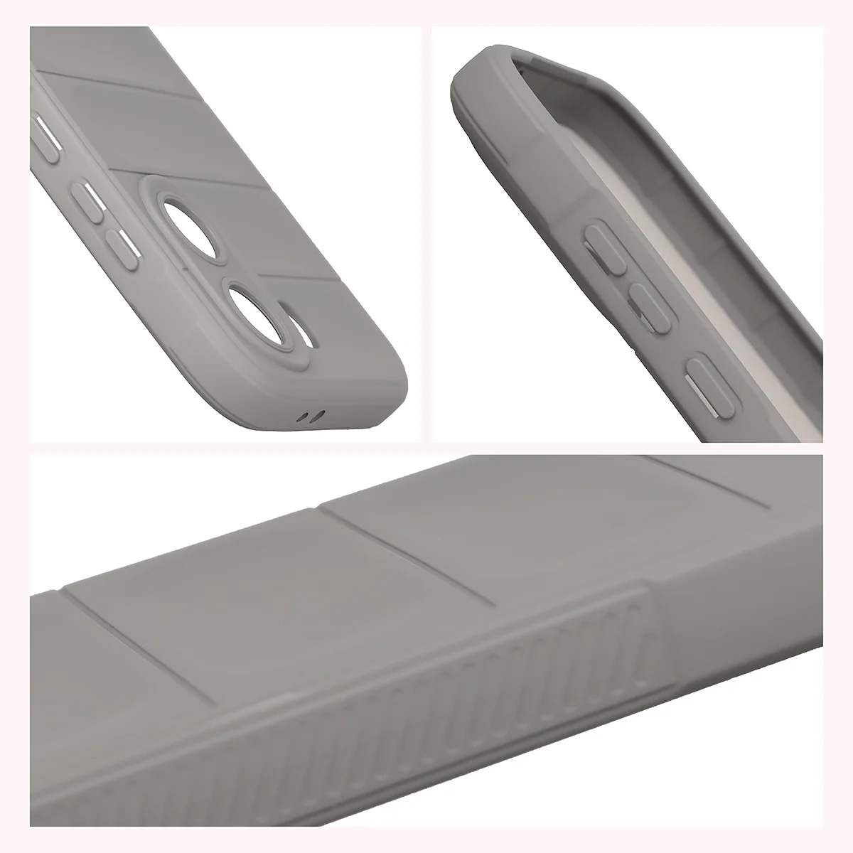 Podwyższone krawędzie i antypoślizgowa powierzchnia w etui Bizon Case Tur do Xiaomi POCO X8 Pro