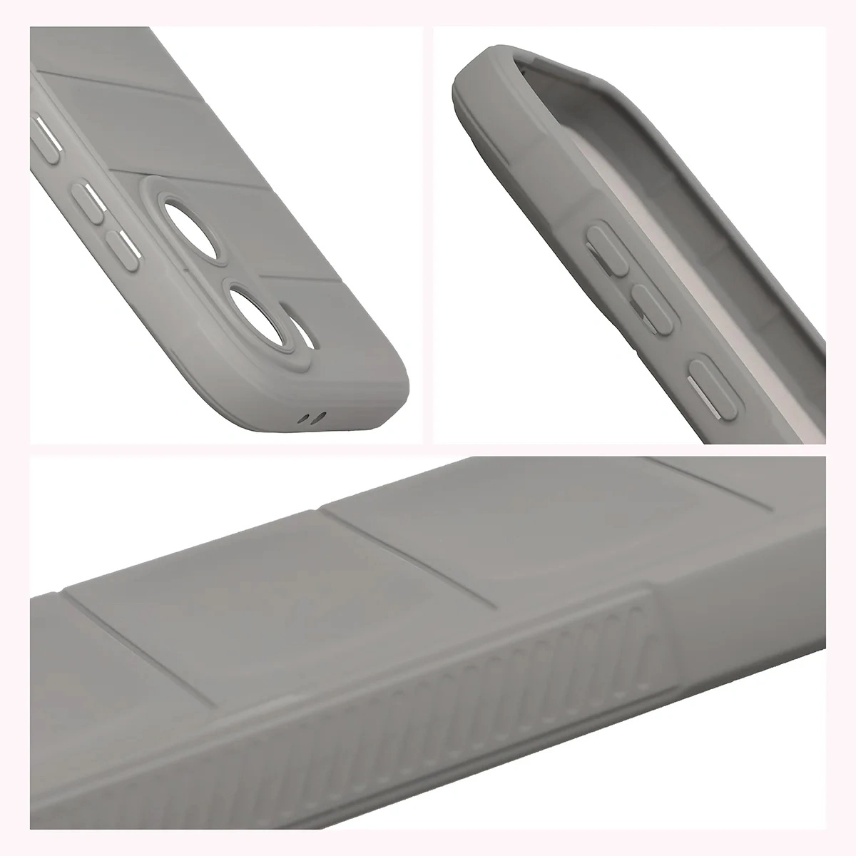 Podwyższone krawędzie i antypoślizgowa powierzchnia w etui Bizon Case Tur do Xiaomi POCO X8 Pro