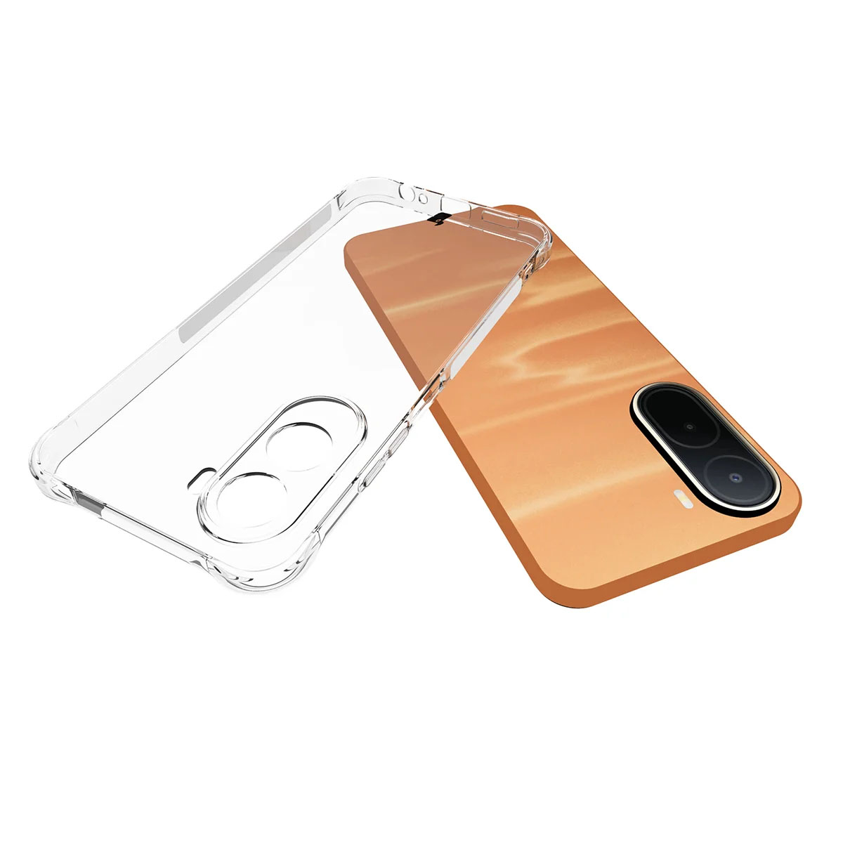 Dedykowane wycięcia i podwyższone krawędzie aparatu w etui Bizon Case Salpa do Xiaomi Redmi A7 Pro