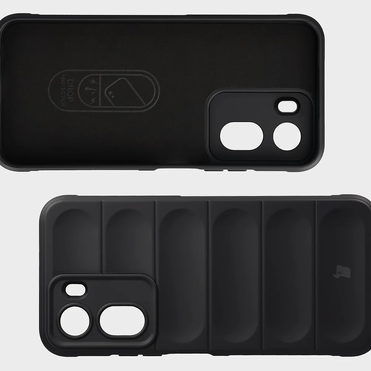 Wyściółka z mikrofibry, wyżłobienia na pleckach i wzmocnione narożniki w etui Bizon Case Tur do Xiaomi Redmi A7 Pro / POCO C85X / C81 / C81 Pro