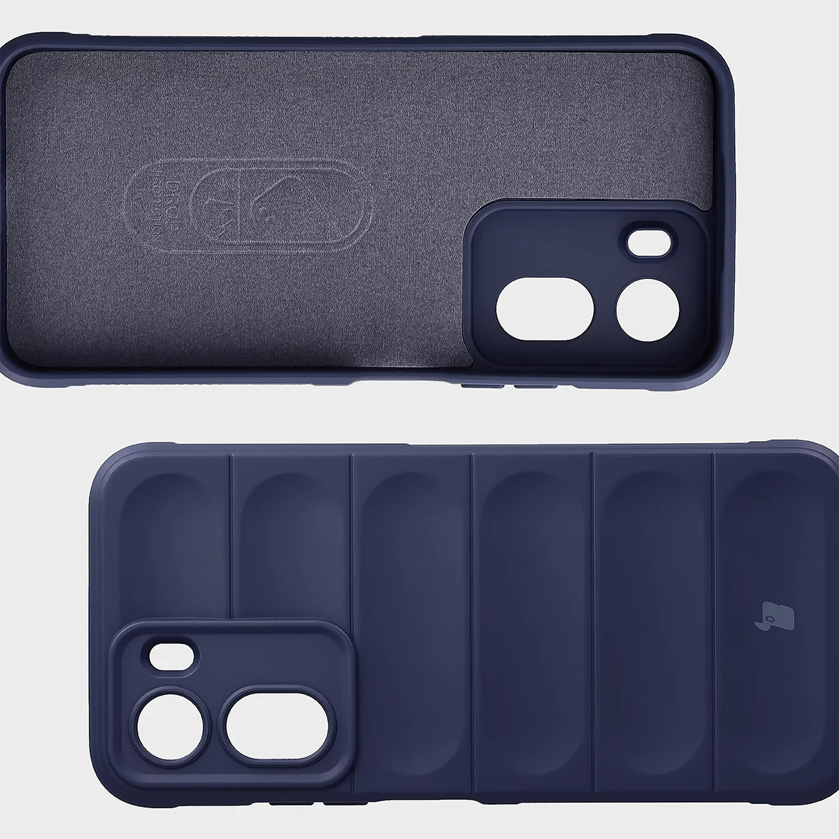 Wyściółka z mikrofibry, wyżłobienia na pleckach i wzmocnione narożniki w etui Bizon Case Tur do Xiaomi Redmi A7 Pro / POCO C85X / C81 / C81 Pro