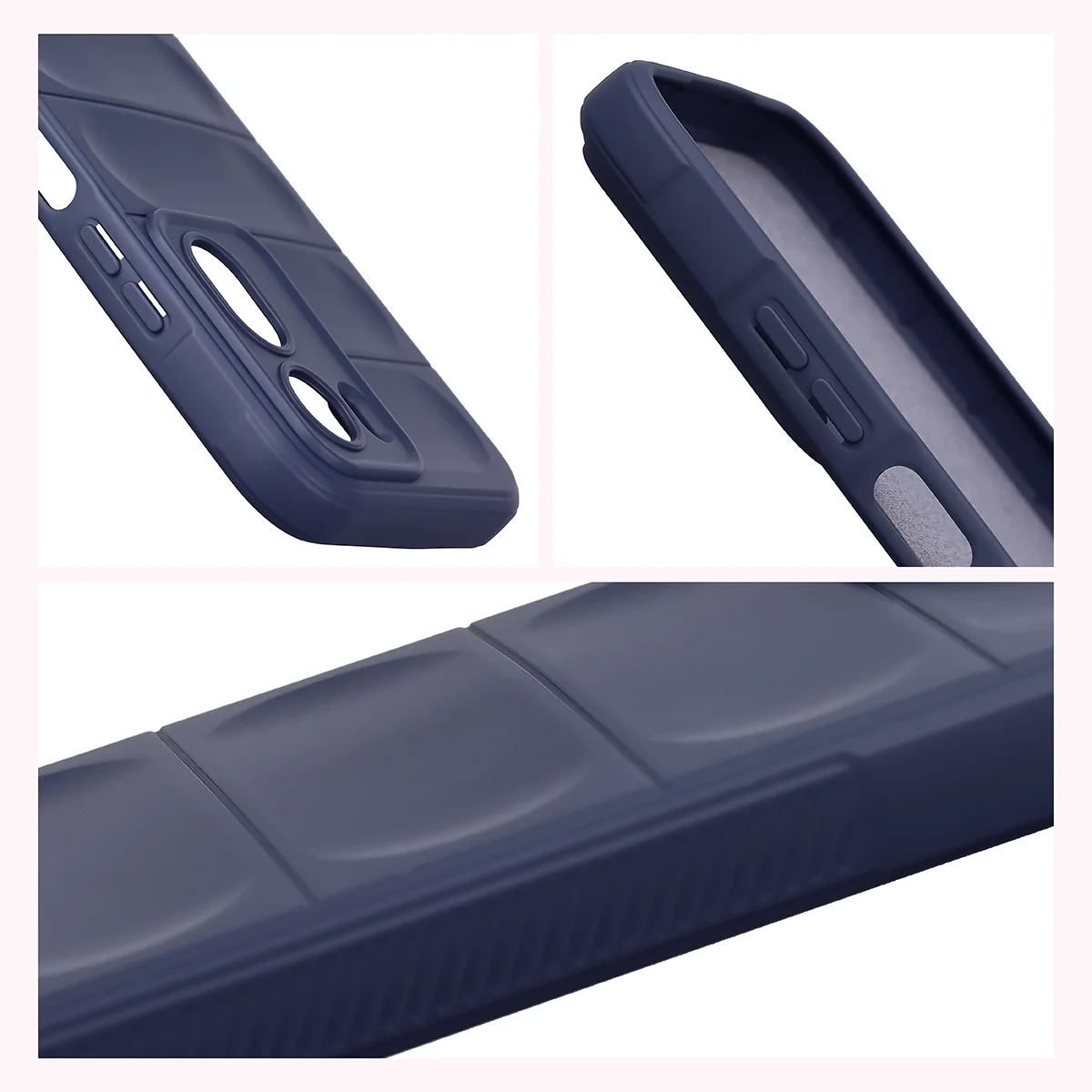 Teksturowane boki i podwyższone krawędzie ekranu i aparatu w etui Bizon Case Tur do Xiaomi Redmi A7 Pro / POCO C85X / C81 / C81 Pro