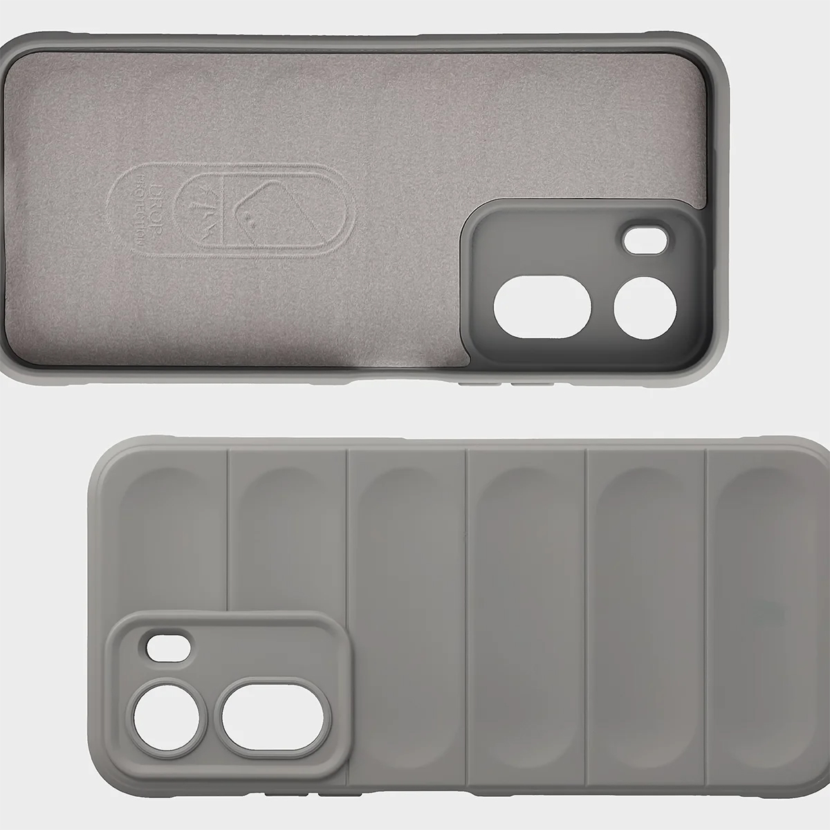 Wyściółka z mikrofibry, wyżłobienia na pleckach i wzmocnione narożniki w etui Bizon Case Tur do Xiaomi Redmi A7 Pro / POCO C85X / C81 / C81 Pro