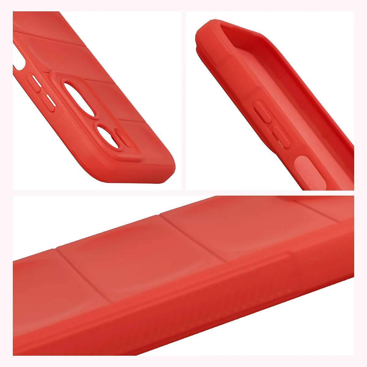 Teksturowane boki i podwyższone krawędzie ekranu i aparatu w etui Bizon Case Tur do Xiaomi Redmi A7 Pro / POCO C85X / C81 / C81 Pro
