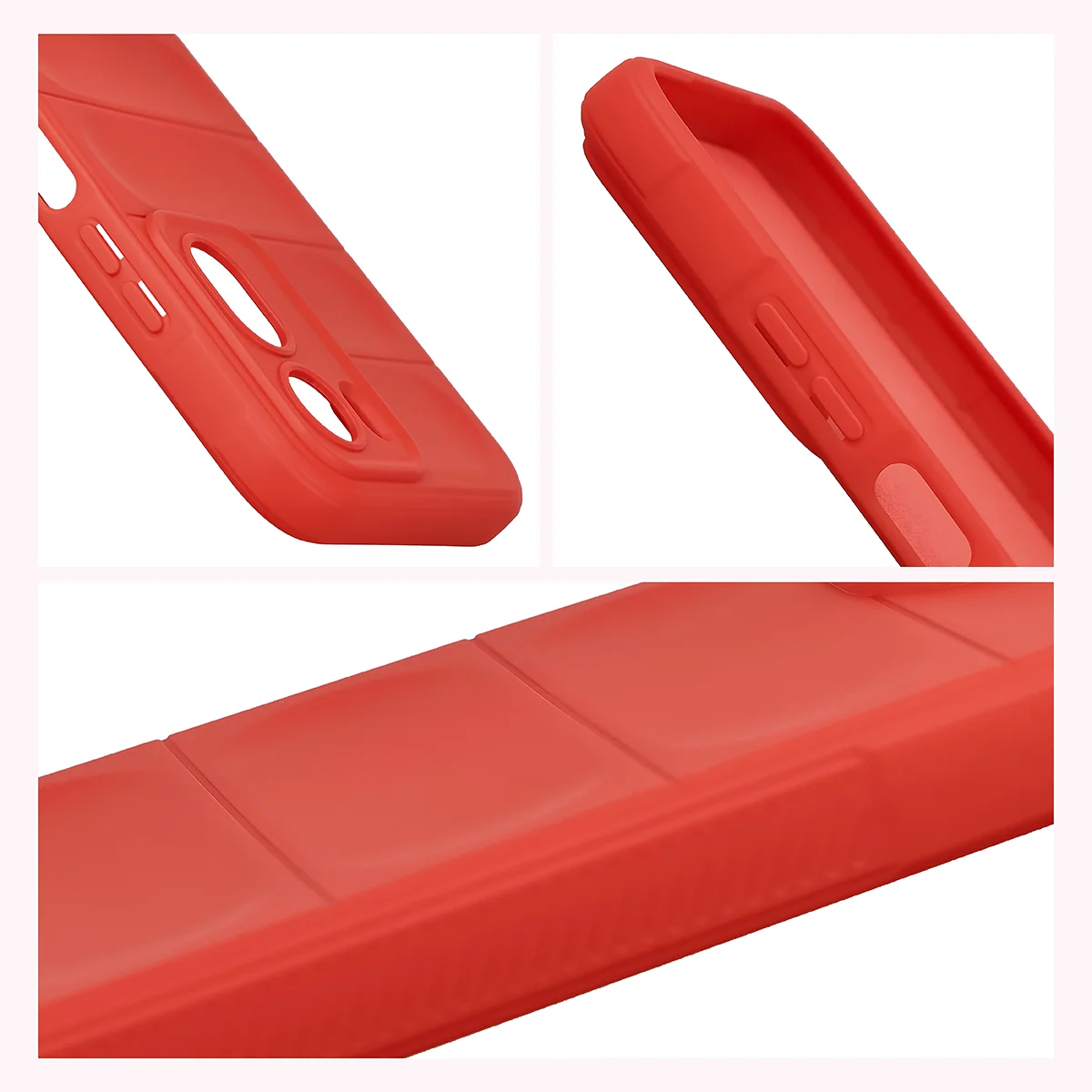 Teksturowane boki i podwyższone krawędzie ekranu i aparatu w etui Bizon Case Tur do Xiaomi Redmi A7 Pro / POCO C85X / C81 / C81 Pro