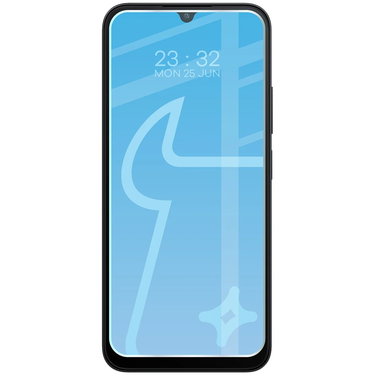 Telefon z nałożonym szkłem Bizon Glass Clear do Xiaomi Redmi A7 Pro 4G