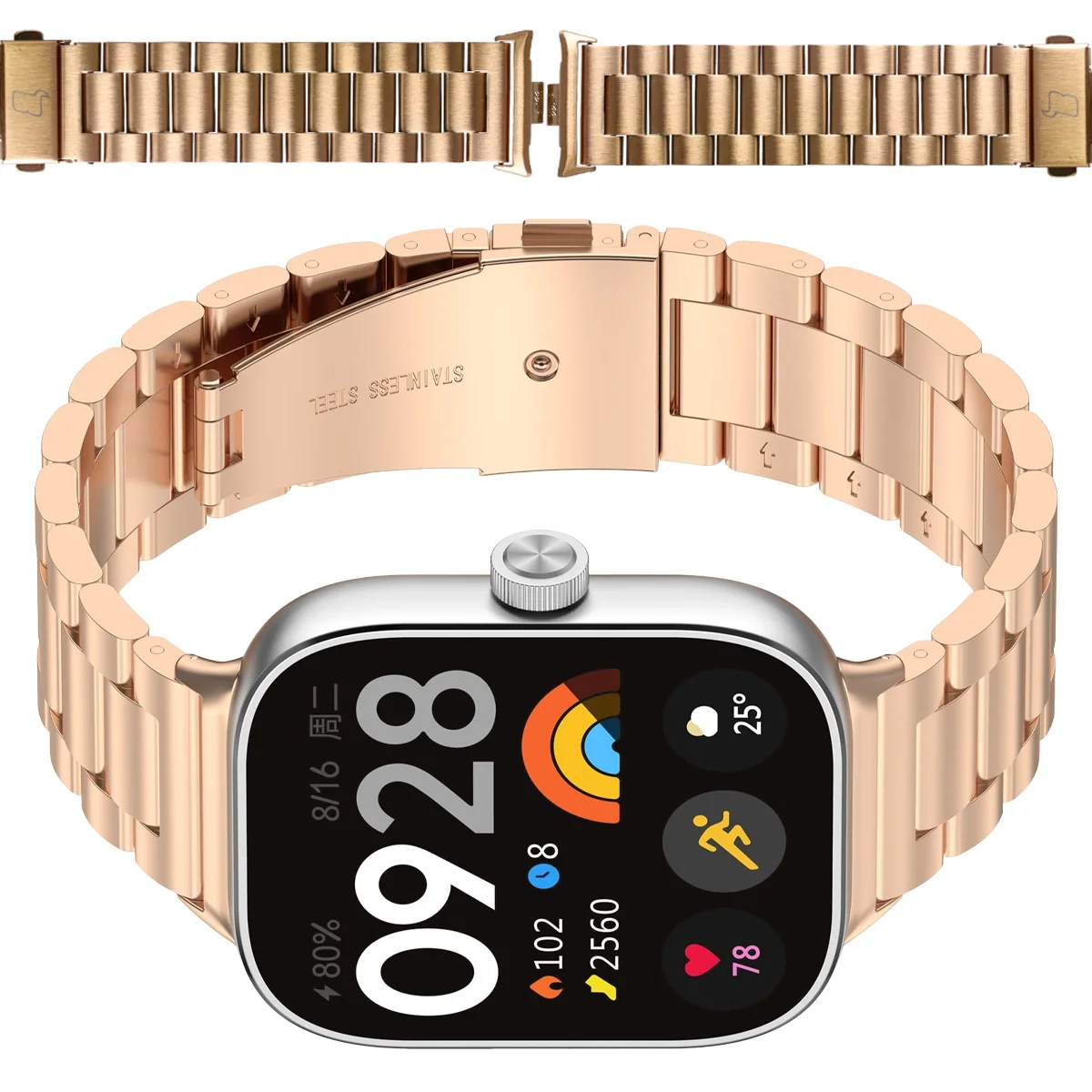 Pasek do zegarka Bizon Strap Watch Aura do Xiaomi Redmi Watch 6 / Xiaomi Redmi Watch 5 / Xiaomi Redmi Watch 4 / Xiaomi Smart Band 10 Pro / Xiaomi Smart Band 9 Pro / Xiaomi Smart Band 8 Pro