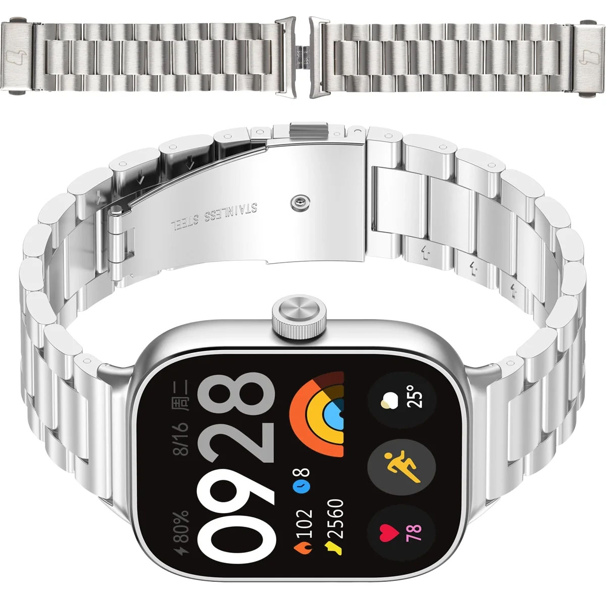 Pasek do zegarka Bizon Strap Watch Aura do Xiaomi Redmi Watch 6 / Xiaomi Redmi Watch 5 / Xiaomi Redmi Watch 4 / Xiaomi Smart Band 10 Pro / Xiaomi Smart Band 9 Pro / Xiaomi Smart Band 8 Pro