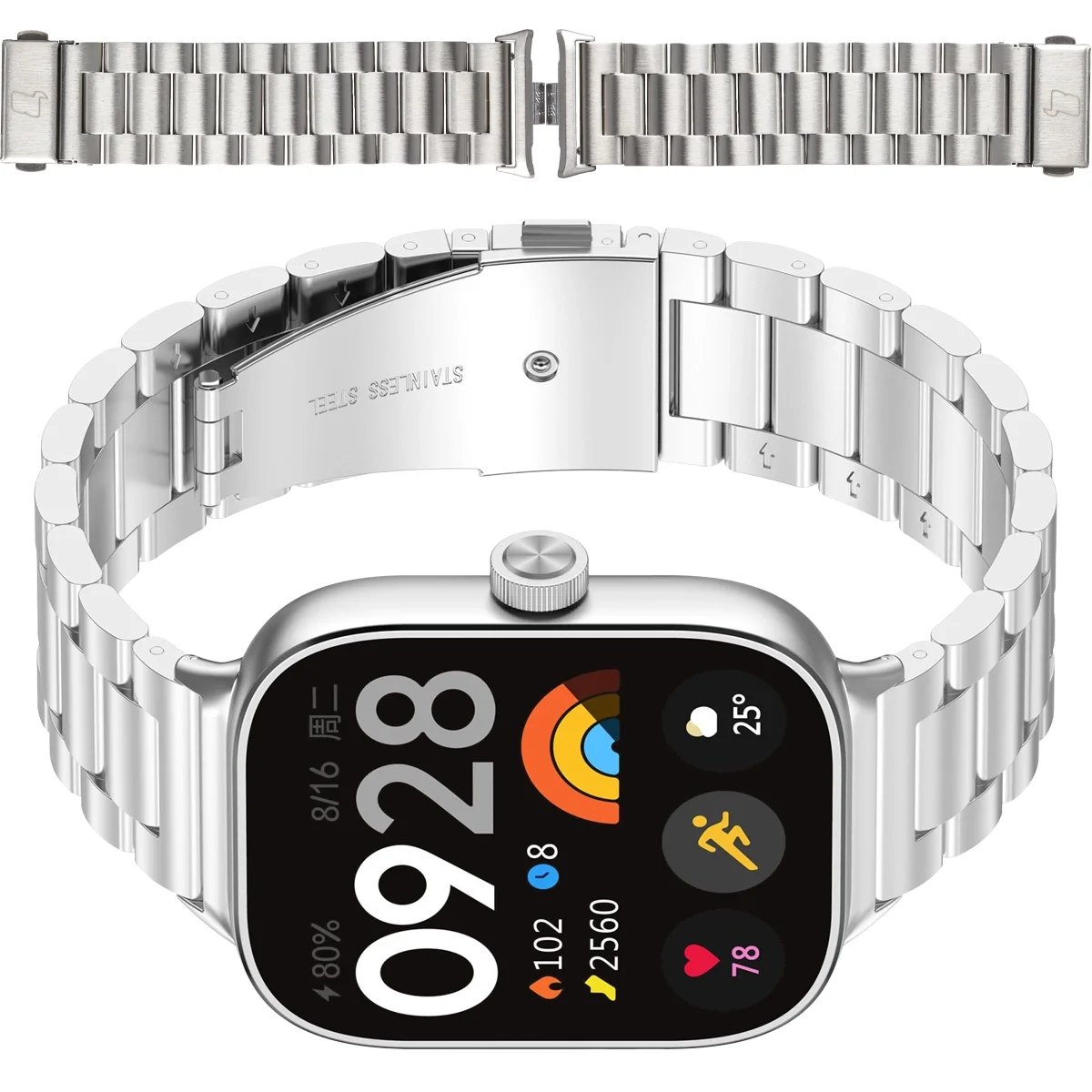 Pasek do zegarka Bizon Strap Watch Aura do Xiaomi Redmi Watch 6 / Xiaomi Redmi Watch 5 / Xiaomi Redmi Watch 4 / Xiaomi Smart Band 10 Pro / Xiaomi Smart Band 9 Pro / Xiaomi Smart Band 8 Pro